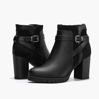 Sepatu Bot Kulit Asli Wanita, Sepatu Bot Kulit Asli Nyaman Trendi Modis Terlaris