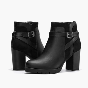 Bottes en cuir véritable confortables pour femmes, chaussures tendance et résistantes, meilleures ventes - Product Image 2