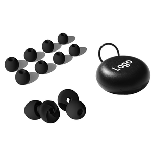 Customizable Logo Quiet Hearing Protection Silicone Ear <b>Plugs</b> <b>Rubber</b> Noise Reduction Reusable Sleeping Earplugs for Sleep - Product Image 1
