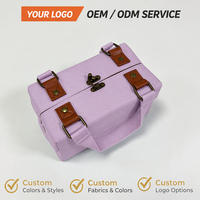 Sac de maquillage portable en cuir PU avec plateaux magnétiques, support OEM/ODM, pour voyages et organisation de cosmétiques en vacances