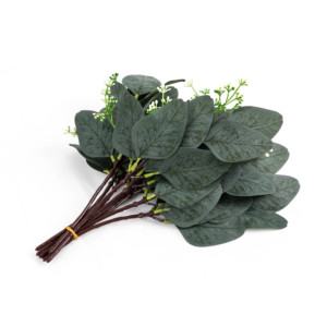 Hojas artificiales de <span class=keywords><strong>Eucalipto</strong></span>, ramas de <span class=keywords><strong>Eucalipto</strong></span>, plantas artificiales para ramos florales, decoración verde para vacaciones de boda - Product Image 5