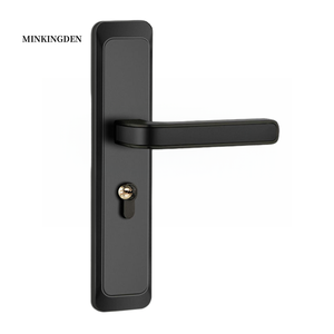 Chất lượng cao cấp tiêu chuẩn Mỹ khóa cửa màu đen với tay cầm dài Hợp kim kẽm đòn bẩy xử lý phần cứng trở lại tấm cho khách sạn biệt thự - Product Image 1