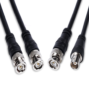 Pabrik OEM 3C-2V pelat perak BNC jantan ke jantan untuk kabel ekstensi Video CCTV - Product Image 1