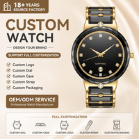 Montres de couple tendance en acier inoxydable argenté, montres-bracelets à quartz assorties pour homme et femme