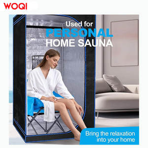 เก้าอี้ซาวน่าพับได้ WOQI สีฟ้า ผ้า Oxford พกพาสะดวก มีช่องเก็บของ สูง 25.9 นิ้ว สำหรับการเดินทางกลางแจ้ง - Product Image 3