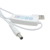 USB A personnalisé à DC5521 avec trois commutateurs de gradation ajustant le câble de commutateur de massage de synchronisation