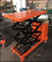 Table élévatrice hydraulique à entretien facile et sécurisé, avec une large variété de capacités de charge, hauteur de plateforme maximale de 3 m, dimensions de la table 1200x610x50 mm