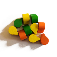 Jeton de pion en bois personnalisé en gros jeu de société et accessoire de dés Meeple