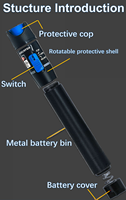 Stylo laser à fibre optique ST816B 650nm, localisateur visuel de défauts (VFL), lumière à fibre optique 10km 30km 50km