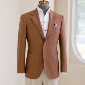 Jas Pria Haute-Couture Pesanan Khusus untuk Pernikahan 100% Wol 120-150 'Super British Fabric' Desain Jas dan Celana Single-Breasted Ukuran Besar - Product Image 1