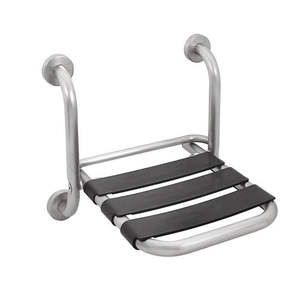 Siège pliant en acier inoxydable, longueur 54 cm, largeur 45 cm, hauteur 14 cm, pour usage hospitalier - Product Image 1