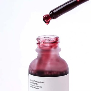 Suero iluminador de renovación de la piel para el cuidado de la cara, exfoliación química de ácido láctico con vitamina C salicílica mandélica, forma líquida vegana AHA - Product Image 3