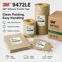Pita Perekat Transfer 3M 9472LE 300LSE 0.13mm Pita Daya Rekat Tinggi untuk Perekat Plastik & Perakitan Elektronik dan Industri
