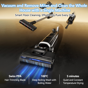 Dreame H20 Ultra Mix aspirapolvere per rimozione degli acari <span class=keywords><strong>lavapavimenti</strong></span> 180 ° giace Flat H14 aspirapolvere a doppio pavimento per auto - Product Image 2