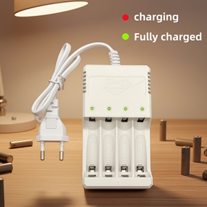 Caricabatterie Intelligente per <span class=keywords><strong>Batterie</strong></span> <span class=keywords><strong>Ricaricabili</strong></span> <span class=keywords><strong>AA</strong></span> AAA con Indicatore di Ricarica Rapida e Display LED, Caricabatterie per Droni - Product Image 1