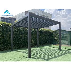 Grand Gazebo de Jardin Traditionnel Chinois <span class=keywords><strong>Petit</strong></span> Panneau Solaire Léger Pergola Arche en Métal Cadre Enduit de Poudre Nature Pression Vente! - Product Image 2