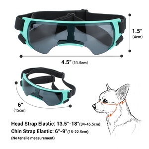 Lunettes de soleil pour <span class=keywords><strong>chien</strong></span> Lunettes pour animaux de compagnie <span class=keywords><strong>avec</strong></span> sangle réglable Protection UV Lunettes pour <span class=keywords><strong>chien</strong></span> Lunettes coupe-vent/anti-poussière pour <span class=keywords><strong>chien</strong></span> - Product Image 6