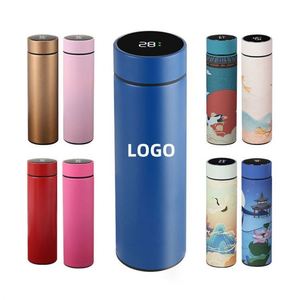 Bouteilles d'eau isothermes intelligentes en acier inoxydable avec affichage LED de la température – Gourde sous vide intelligente - Product Image 1