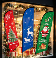 Drapeau de Noël résistant aux intempéries pour une utilisation hivernale