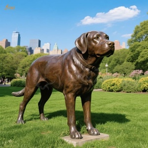 Escultura <span class=keywords><strong>de</strong></span> Perro <span class=keywords><strong>de</strong></span> Chocolate en Bronce Fundido en Frío <span class=keywords><strong>de</strong></span> Primera Calidad, Estatua Detallada <span class=keywords><strong>de</strong></span> Perro <span class=keywords><strong>de</strong></span> <span class=keywords><strong>Caza</strong></span>, Decoración Pública para Parques, Escultura <span class=keywords><strong>de</strong></span> Labrador en Bronce - Product Image 5