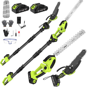 Ensemble d'outils de jardinage <span class=keywords><strong>électrique</strong></span>s 3 en 1, sécateurs à haute performance, sécateurs sans fil, <span class=keywords><strong>tronçonneuse</strong></span> avec perche <span class=keywords><strong>télescopique</strong></span> - Product Image 2