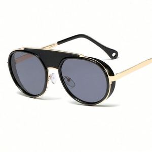 Gafas de Sol Polarizadas de Espejo Estilo Steampunk para Hombre y Mujer 2019 - Product Image 3