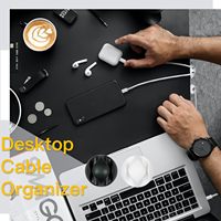 Enrouleur en silicone, support pour écouteurs, cordon, clips de câble, organisateur de câble de gestion de fil