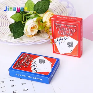 Jinayonカスタムエンターテインメントカラー印刷トランプ広告ポーカーゲームカード卸売マジックカード