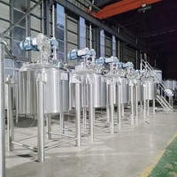 Réservoir de mélange vertical TEKBREW 500L de l'usine chinoise, machine de mélange d'huile lubrifiante 1000L, équipement de mélange, réservoir de mélange de liquides