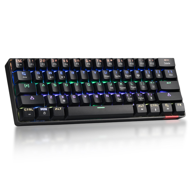 Wireless Mechanical 60% Gaming Keyboard Wireless RGB Keyboard and Wired Type-C Keyboard for Desktop