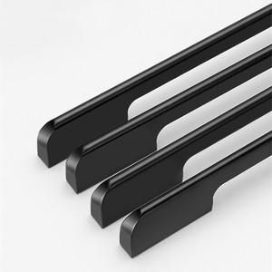 Poignées <span class=keywords><strong>de</strong></span> meubles en aluminium massif pour armoires <span class=keywords><strong>de</strong></span> cuisine et tiroirs, disponible en noir et <span class=keywords><strong>doré</strong></span> - Product Image 6