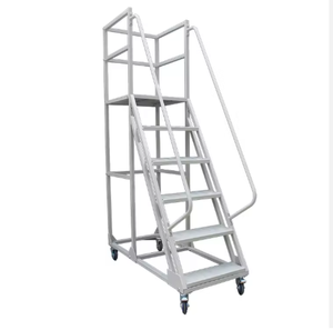 <span class=keywords><strong>Échelle</strong></span> de plate-forme mobile pour voiture d'escalade d'entrepôt avec étagère à roues <span class=keywords><strong>Échelle</strong></span> de tabouret de ramassage de supermarché d'entrepôt - Product Image 2