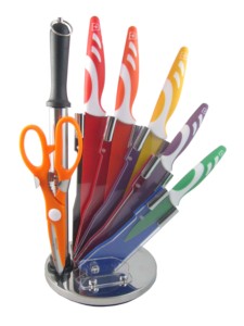 Bloc acrylique 8pcs <span class=keywords><strong>Royalty</strong></span> <span class=keywords><strong>Line</strong></span> Set de couteaux - Product Image 3