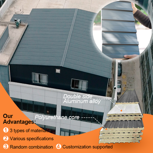 Panel Sándwich <span class=keywords><strong>para</strong></span> Techo Exterior de Aluminio con <span class=keywords><strong>Aislamiento</strong></span> Térmico, Precio de Fábrica, <span class=keywords><strong>Mejor</strong></span> que el Panel Sándwich de EPS <span class=keywords><strong>para</strong></span> Techo - Product Image 2