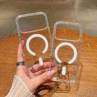 Coque de téléphone portable magnétique antichoc transparente en TPU et PC 2-en-1 AK Factory Wholesale Crystal Clear pour iPhone 17 Pro Max 17 Air