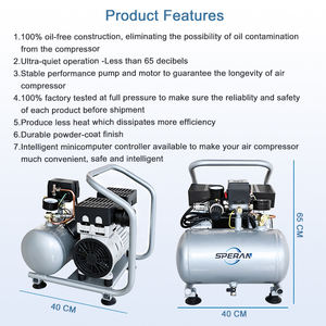 SPERAN Compresores De Aire Portátil Ligero Eléctrico 0.75Kw 1Hp 5L Compresor De Aire Ultra Silencioso Sin Aceite <span class=keywords><strong>Para</strong></span> Pintura En Aerosol - Product Image 3