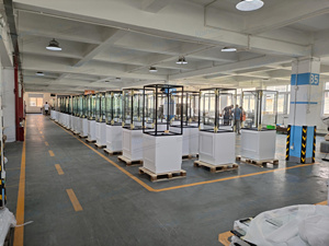 Tủ trưng bày mỹ phẩm bằng gỗ có đèn LED tùy chỉnh Kainice, nhiều tầng, kệ trang điểm, tủ trưng bày mỹ phẩm - Product Image 4