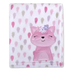 Neue Design Tier tragbare Nerz decken Baby Pink werfen auf weiche Decke für alle Jahreszeiten Baby zimmer