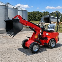 Chargeuse sur pneus 4x4 la plus vendue, mini-chargeuse agricole, mini-chargeuse télescopique frontale pour travaux agricoles et de construction