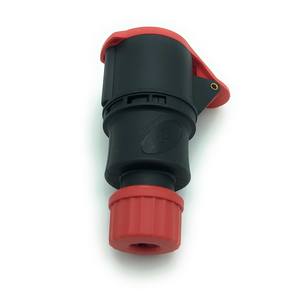 Enchufe Industrial CEE 3P+T 16A 380-415V IP44 Gris con Conexión a Tierra Estándar de Plástico - Product Image 4