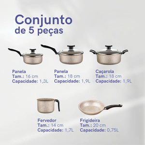 High Quality Ceramic Coated <b>Pot</b> Pan Silicone Glass Lids Soft Touch Handle Non Stick Aluminium Cookware <b>Set</b> - Product Image 2