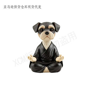รูปปั้นสุนัข<span class=keywords><strong>พุด</strong></span>เดิ้ลกำลังทำสมาธิ งานแกะสลักสั่งทำพิเศษ ของตกแต่งโต๊ะน่ารักในชุดคลุม รูปปั้นสัตว์แสนสนุก ของขวัญสุดเพอร์เฟกต์สำหรับคนรักโยคะ - Product Image 3