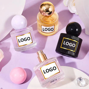 Leeg luxe cilinderflesje voor parfum, 40 ml, met ruimte voor eigen logo, transparant, navulbaar, glazen flesje. - Product Image 1