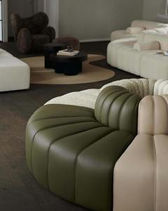 Sofá Modular Moderno de Tela, Forma Irregular de Guijarro, Otomana para Sala de Estar, Muebles Tapizados para Proyectos Hoteleros - Product Image 2