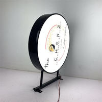Boîte à lumière publicitaire extérieure à double face LED, panneau d'affichage imperméable pour magasin de détail