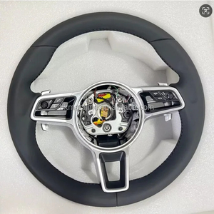 Volante de Fibra de Carbono a <span class=keywords><strong>Precio</strong></span> de Fábrica al por Mayor para <span class=keywords><strong>Porsche</strong></span> Macan, Panamera, Cayman, Boxster, 718, 991, 911, Cayenne, Mejora de Equipamiento - Product Image 1