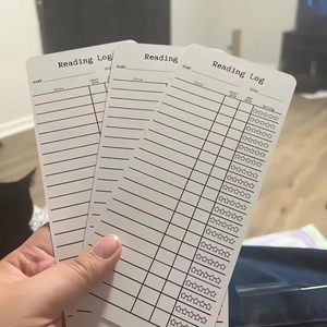 Tùy Chỉnh Sáng Tạo Cuốn Sách Phụ Kiện Cuốn Sách Tracker Bookmark Thư Viện Thẻ Bookmark 2025 Đọc Log Bookmark - Product Image 5