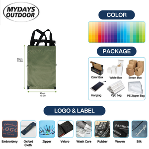 Grembiule da Raccolta Mydays per Esterni, Grembiule da Giardinaggio con Tasche per Lavoratori di Frutteti, Raccolta Frutta e Verdura, Cinghia Regolabile - Product Image 2