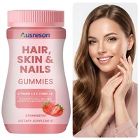 VitaSpring Biotine Cheveux Peau Ongles Gummies Bonbons Vitamines C E pour Adultes Suppléments Éclaircissants pour la Peau Collagène Cheveux Peau Ongles Gummies