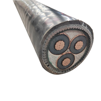 3-adriges Kupfer XLPE PVC 25mm 50 mm2 70 mm2 90mm gepanzerte Erdung Unterirdischer Glimmer Feuer beständiges XLPE-Stromkabel